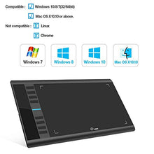 Load image into Gallery viewer, UGEE M708 Graphics Tablet, 10 x 6 inch Large Active Area Drawing Tablet with 8 Hot Keys, 8192 Levels Pen, UGEE M708 Graphic Tablets for Paint, Digital Art Creation Sketch