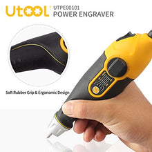 Load image into Gallery viewer, Utool Engraver, 24W Engraving Tool with Soft Rubber Grip for Wood Metal Glass Engraving & Etching with 4 Replaceable Tungsten Carbide Steel Bits