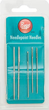 Load image into Gallery viewer, Boye Large-Eye Metal Needlepoint, Cross Stitch, and Plastic Canvas Needles, 5pc, Sizes 16 and 20, 5 Piece