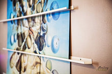 Load image into Gallery viewer, Floating Ledge Metal, Picture, Photo and Art Display, Modern Shelf 4Ft Long by 2 in Wide (4FTW20IN, White)