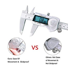 Load image into Gallery viewer, Kynup Digital Caliper, Caliper Measuring Tool with Stainless Steel, IP54 Waterproof Protection Design, Easy Switch from Inch Metric Fraction, Large LCD Screen (6 Inch /150mm)