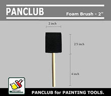 Load image into Gallery viewer, PANCLUB Foam Brush Set I Sponge Brush Paint I 2 Inch - 20 Pack I with Wood Handles I Great for Art, Varnishes, Acrylics, Stains, Crafts