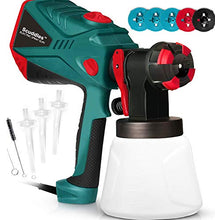Load image into Gallery viewer, Scuddles Paint Sprayer, 1200 Watt High Power HVLP Home and Outdoors Includes 5 Nozzle, Lightweight, Easy Spraying and Cleaning