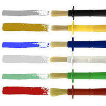 Load image into Gallery viewer, US Art Supply 6 Piece Jumbo Children's Tempera Artist Paint Brushes with Easy to Hold Stubby Handles