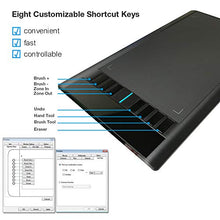 Load image into Gallery viewer, UGEE M708 Graphics Tablet, 10 x 6 inch Large Active Area Drawing Tablet with 8 Hot Keys, 8192 Levels Pen, UGEE M708 Graphic Tablets for Paint, Digital Art Creation Sketch