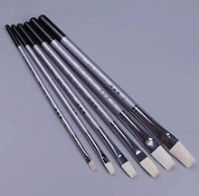 Load image into Gallery viewer, 836 Bright Style Paint Brush Artist Painting Brushes Set 6 Piece Goat Hair #1 #3 #5 #7 #9 #11, Canvas Painting Acrylic Paint Oil Paint