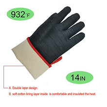 Load image into Gallery viewer, TUNGTAR BBQ Heat Resistant Gloves 14inch 932℉, Heat Resistant-Oven, Smoker, BBQ Grill, Cooking Barbecue Gloves for Handling Heat Food on The Your Fryer, Grill, Waterproof, Fireproof
