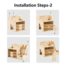 Load image into Gallery viewer, SUPANT Fibreboard Office Desk Organizer Set & Accessories, Multi-Functional DIY Pen Holder Box for Kid Men Women, Desktop Stationary, Paper Filer Trays Organization, Home Office Supply Storage Rack