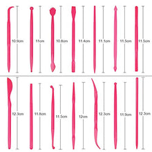 Load image into Gallery viewer, BronaGrand Set of 14 Mini Plastic Crafts Clay Modeling Tool for Shaping and Sculpting (Pink)