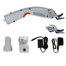 Load image into Gallery viewer, MXBAOHENG Wbt-1 Electric Fabric Scissors Rechargeable Shears Portable Cloth Cutter with a Battery Two Blades for Carpet/Leather/Rubber/Paperboard