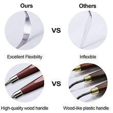 Load image into Gallery viewer, Ationgle Palette Knife 14 Pieces Stainless Steel Spatula Painting Supplies with Wood Handle for Oil Painting, Acrylic Mixing and Texturing