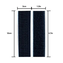 Load image into Gallery viewer, 15Pcs Professional Self Adhesive Hook and Loop Sticky Back Fastener, Double-Sided Fasten Interlocking Tape for Home and Office Use, 1.2 x 4.7 Inch