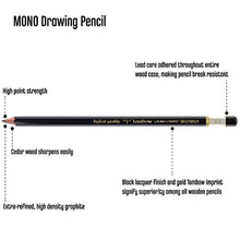 Load image into Gallery viewer, Tombow MONO Drawing Pencil, 4B, Graphite 12-Pack