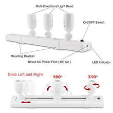 Load image into Gallery viewer, BIGLIGHT LED Track Light, Dimmable Accent Lighting with 3 Rotatable Heads, Plug in Spotlight with Remote Control for Highlight Kitchen Counter Cabinet Gallery Picture Bathroom Basement Artwork