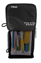Load image into Gallery viewer, Five Star Pencil Pouch, Pen Case, Fits 3 Ring Binder, Stand 'N Store, Color Selected For You (50516)