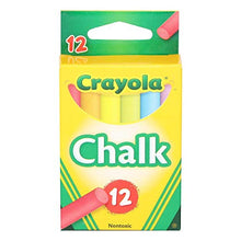 Load image into Gallery viewer, Crayola Colored Low Dust Chalk, 12Count in Each, 6 Pack