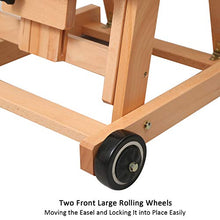 Load image into Gallery viewer, MEEDEN Versatile Studio H-Frame Easel - All Media Adjustable Beech Wood Studio Easel, Painting Floor Easel Stand, Movable and Tilting Flat Available, Holds Canvas Art up to 77"