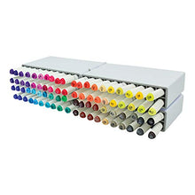 Load image into Gallery viewer, Deflecto Expandable Marker Accordion Storage Case, 8.5" x 8.6" x 7.5", Clear
