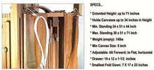 Load image into Gallery viewer, Artist Quality French Easel - Portable Art Easel with Storage Sketch Box, French Style Adjustable Painting Easel with Wooden Pallete & Shoulder Strap for Painting and Drawing