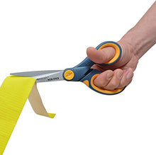 Load image into Gallery viewer, 8" Straight Titanium Bonded Non-Stick Scissors with Adjustable Glide Feature, 3pk (15454), Grey/Yellow