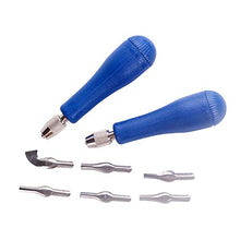 Load image into Gallery viewer, Falling in Art Craft Linoleum Block Cutters with 6 Type Blades and 2 Plastic Storage Handles