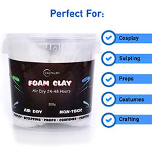 Load image into Gallery viewer, Moldable Cosplay Foam Clay (White) – High Density and Hiqh Quality for Intricate Designs | Air Dries to Perfection for Cutting with a Knife or Rotary Tool, Sanding or Shaping
