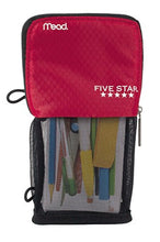 Load image into Gallery viewer, Five Star Pencil Pouch, Pen Case, Fits 3 Ring Binder, Stand 'N Store, Color Selected For You (50516)