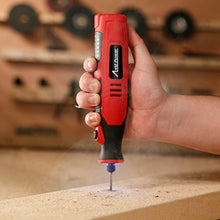 Load image into Gallery viewer, AVID POWER Cordless Rotary Tool with 2.0 Ah 8V Li-ion Battery, 5-Speed, 4 Front LED Lights and 60pcs Accessories Kit for Carving, Engraving, Sanding, Polishing and Cutting