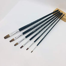 Load image into Gallery viewer, XDT#910 Bright Artist Paint Art Brushes 6pc Soft Natural Hair Acrylic Watercolor #1 #3 #5 #7 #9 #11