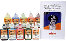 Load image into Gallery viewer, Mayco Designer Liner Ceramic Glaze Writers - 1.25 Ounce Each, Kit of All 10 Colors Plus Free Instructional Booklet