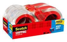 Load image into Gallery viewer, Scotch Heavy Duty Shipping Packaging Tape, 1.88" x 54.6 yd, 3" Core, Clear, Great for Packing, Shipping & Moving, 4 Rolls, Dispensered (3850-4RD)