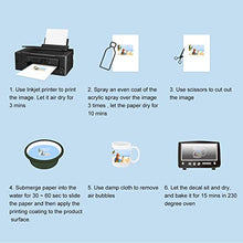 Load image into Gallery viewer, Water Slide Decal Paper Inkjet 20 Sheets A4 Size Premium Water Slide Transfer Paper Clear Transparent Printable Waterslide Paper for Tumblers, Mugs, Glasses DIY