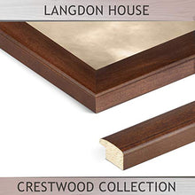 Load image into Gallery viewer, Langdon House 8x10 Picture Frame (Cherry Stained, 1 Pack), Solid Wood 8 x 10 Traditional Photo Frame with Wall Mount Hooks and Table Top Easel, Crestwood Collection