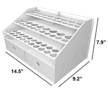 Load image into Gallery viewer, Sanfurney Paint Rack Stand Pigment Ink Bottle Paints Tool Storage with Cabinet Holder Organizer for 58 Bottles of Paints