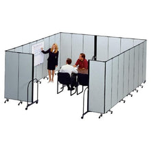 Load image into Gallery viewer, Screenflex Portable Room Partition Divider, 72"H x 289"W, Gray