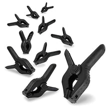 Load image into Gallery viewer, EACHPOLE |10-Pack| Heavy Duty Nylon Spring Clamps 4.5 inch for Home Improvement Projects and Photography Studios, APL1770