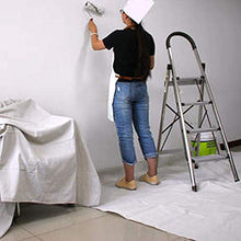 Load image into Gallery viewer, Kingorigin Canvas Drop Cloth 9x12feet for Painting, Painters Drop Cloth, Paint Tarp, Curtains, Painting Supplies, Canvas Sheet