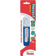Load image into Gallery viewer, Pentel Presto! Jumbo Correction Pen, Fine Point, Metal Tip, White, 12 ml/0.4 fl.oz. 1 Pack (ZL31WBP-K6)