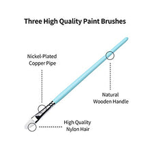 Load image into Gallery viewer, MIYA Gouache Paint Set, 24 Colors x 30ml Unique Jelly Cup Design with 3 Paint Brushes and a Palette in a Carrying Case Perfect for Artists, Students, Gouache Opaque Watercolor Painting (Green)