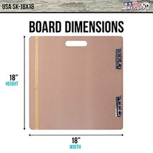 Load image into Gallery viewer, U.S. Art Supply 18" x 18" Artist Sketch Tote Board - Great for Classroom, Studio or Field Use