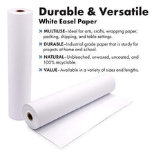 Load image into Gallery viewer, Durable Art Easel Paper Roll for Crafts, Drawing & Painting | Ideal for Kids Projects | 17.75 inches x 100 feet | by Paper Pros