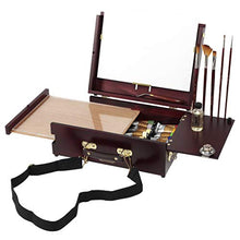 Load image into Gallery viewer, Soho Urban Artist Pochade Box for Plein Air Painting Easel with Storage, Lightweight & Portable, Mahogany Finish