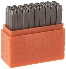 Load image into Gallery viewer, ImpressArt - Uppercase Basic Bridgette 3mm Metal Letter Stamp Set, Steel Alphabet Punches for Metal Stamping