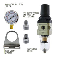 Load image into Gallery viewer, Master Airbrush Heavy Duty True Diaphragm Mini Regulator with Gauge and Water Trap Filter, Fits Airbrush Compressors