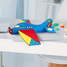 Load image into Gallery viewer, 8 Packs Wooden Model Airplane Wood Planes DIY Balsa Wood Airplane Kits Handicraft Toy Plane for Birthday Carnival Party