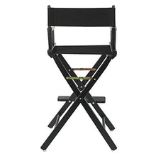 Load image into Gallery viewer, Casual Home Director's Chair ,Black Frame/Black Canvas,30" - Bar Height