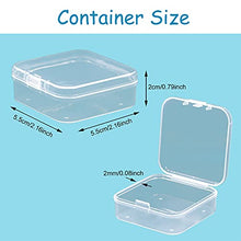Load image into Gallery viewer, 24 Pack Small Clear Plastic Storage Containers with Hinged Lids for Organizing, Mini Beads Storage Containers Box for Jewelry, Hardware, Game Pieces, Crafts, Pills, Tiny Beads and More Small Items