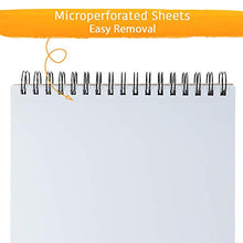 Load image into Gallery viewer, 100 Sheets 9 x 12 Inch Smooth Sketchpad For Drawing Pencils Pens Markers Sketching Coloring Sketch Pad Spiral Bound Sketchbook
