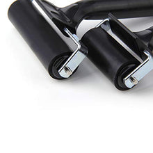 Load image into Gallery viewer, 2Pcs Rubber Roller Brayer Rollers Hard Rubber 3.8 and 2.2 Inch for Printmaking (Black) by HRLORKC