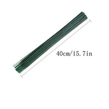 Load image into Gallery viewer, 200 PCS Floral Stem Wire Flower Arrangements and DIY Crafts,Dark Green,Floral Wire for Florist Flower Arrangement 16 Inches